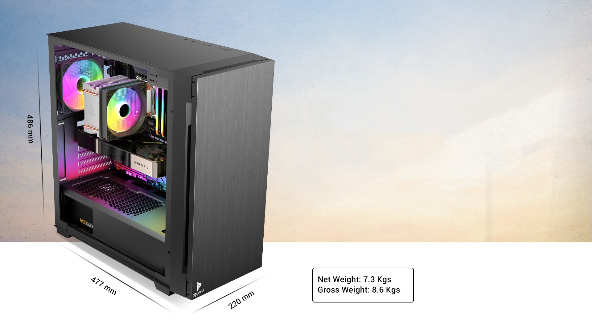 Antec P10 FLUX, F-LUX Platform, 5 x 120mm Fans Included, Reversible &  Swing-Open Front Panel, Air-Concentrating Filter, 5.25